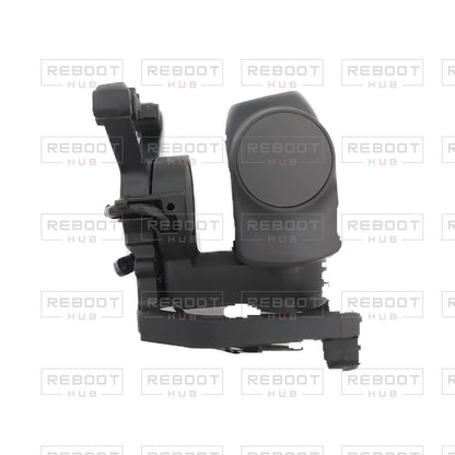 OEM-pulled DJI Mavic Mini Gimbal Assembly on white with Reboot Hub watermark overlay — view 3