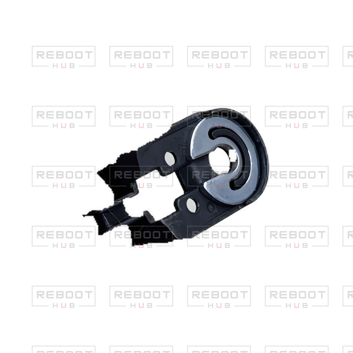 OEM-pulled DJI Mavic Mini Gimbal Limit Stop on white with Reboot Hub watermark overlay — view 3