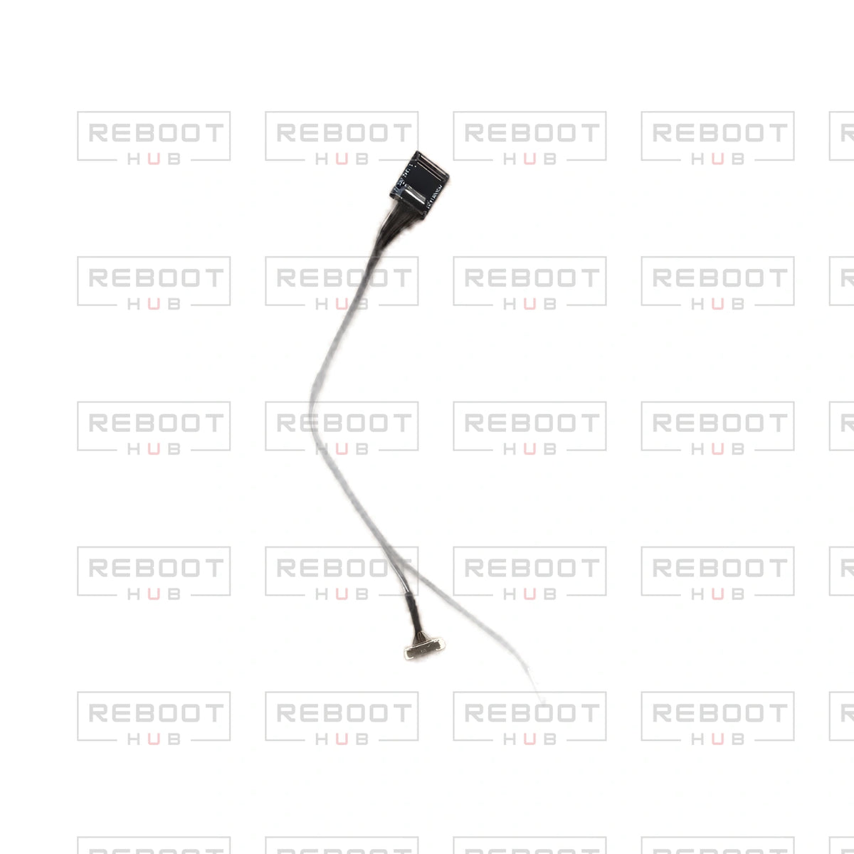 OEM-pulled DJI Mavic Mini Gimbal Signal Cable on white with Reboot Hub watermark overlay — view 2