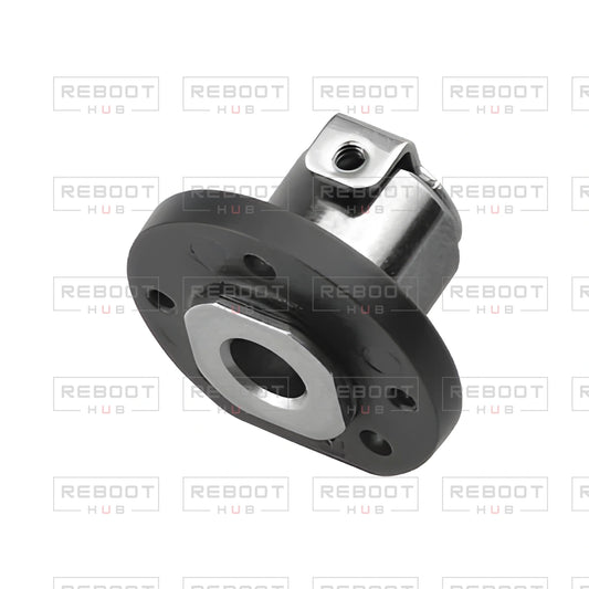 OEM-pulled DJI Mavic Mini Rear Arm Hinge Axis Left on white with Reboot Hub watermark overlay — view 1