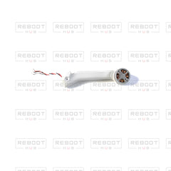 OEM-pulled DJI Mavic Mini Rear Arm Left on white with Reboot Hub watermark overlay — view 4