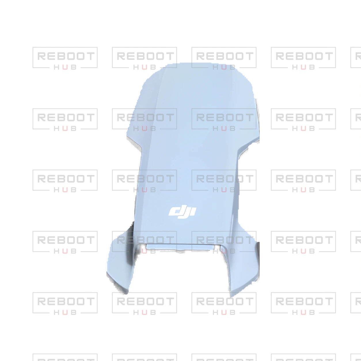 OEM-pulled DJI Mavic Mini Upper Shell on white with Reboot Hub watermark overlay — view 4