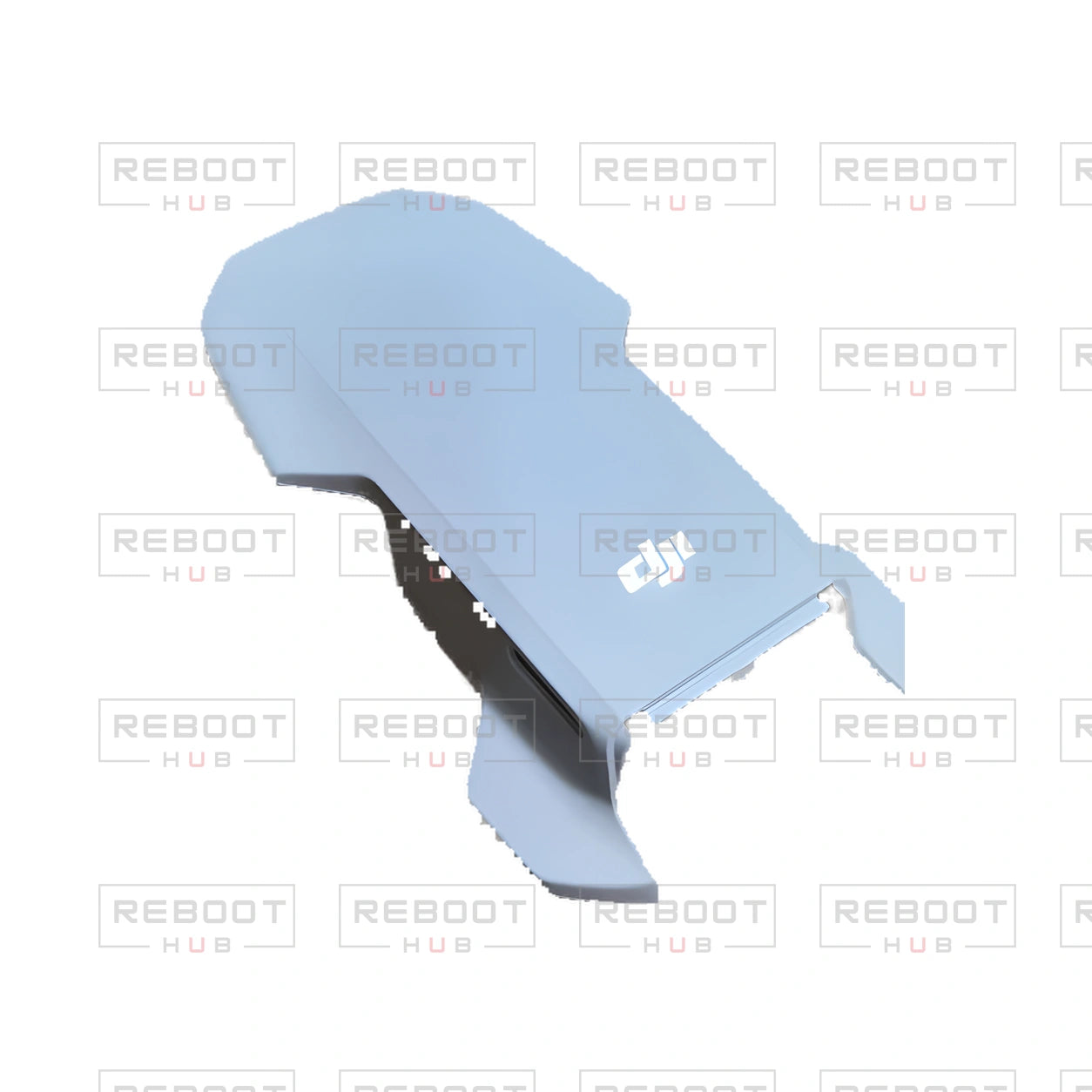 OEM-pulled DJI Mavic Mini Upper Shell on white with Reboot Hub watermark overlay — view 6