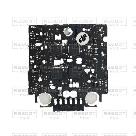OEM-pulled DJI Mini 2 ESC Board on white with Reboot Hub watermark overlay — view 1