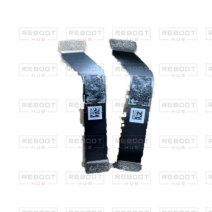 OEM-pulled DJI Mini 2 ESC Flexible Flat Cable on white with Reboot Hub watermark overlay — view 4