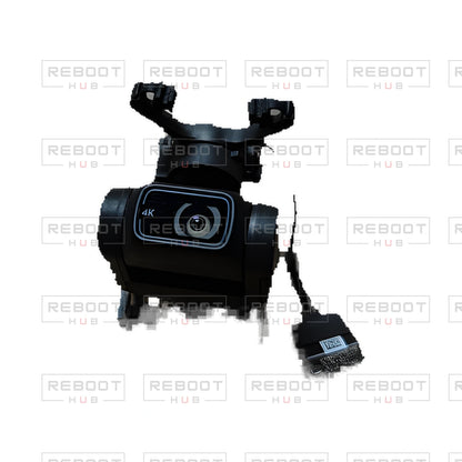 OEM-pulled DJI Mini 2 Gimbal Assembly on white with Reboot Hub watermark overlay — view 2