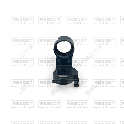 OEM-pulled DJI Mini 2 Gimbal Axis Arm Lower Bracket on white with Reboot Hub watermark overlay — view 1