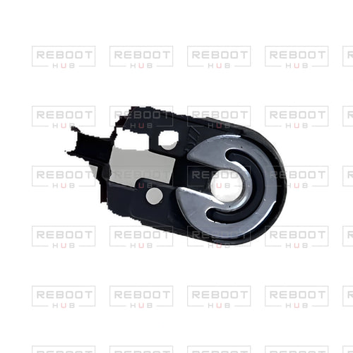 OEM-pulled DJI Mini 2 Gimbal Limit Stop on white with Reboot Hub watermark overlay — view 1