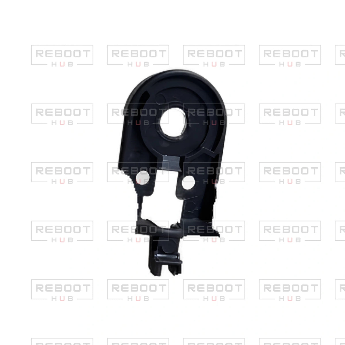 OEM-pulled DJI Mini 2 Gimbal Limit Stop on white with Reboot Hub watermark overlay — view 4