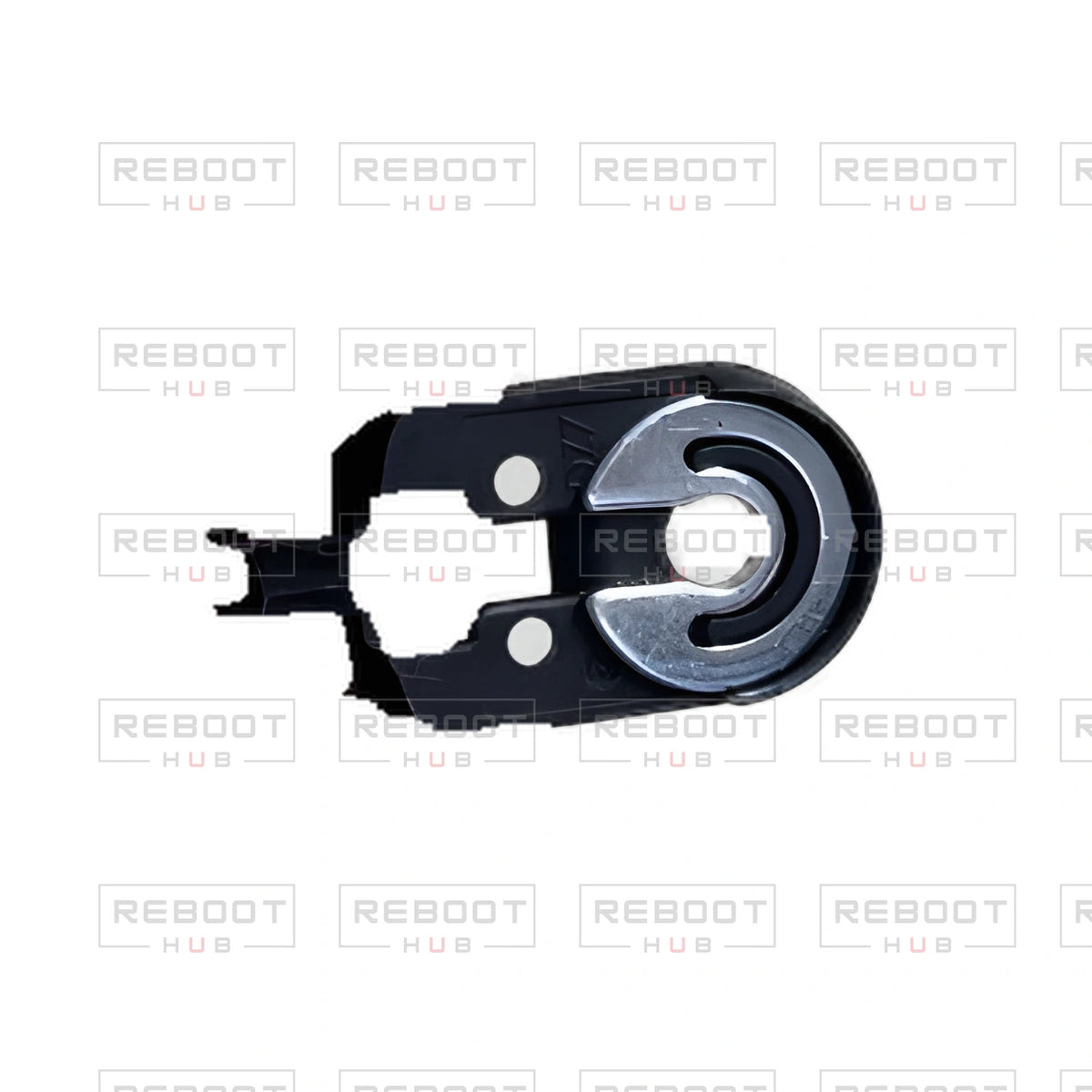 OEM-pulled DJI Mini 2 Gimbal Limit Stop on white with Reboot Hub watermark overlay — view 8