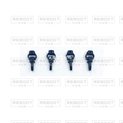 OEM-pulled DJI Mini 2 Gimbal Rubber Damper Set (4 Pieces) on white with Reboot Hub watermark overlay — view 1