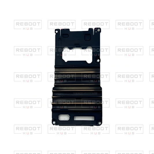 OEM-pulled DJI Mini 2 Heat Sink on white with Reboot Hub watermark overlay — view 1