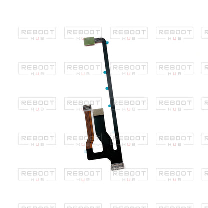OEM-pulled DJI Mini 2 SE 3-in-1 Flexible Flat Cable on white with Reboot Hub watermark overlay — view 3