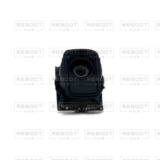 OEM-pulled DJI Mini 2 SE Camera Lens Core on white with Reboot Hub watermark overlay — view 1