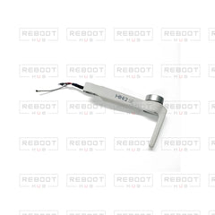 OEM-pulled DJI Mini 2 SE Front Arm Left on white with Reboot Hub watermark overlay — view 1