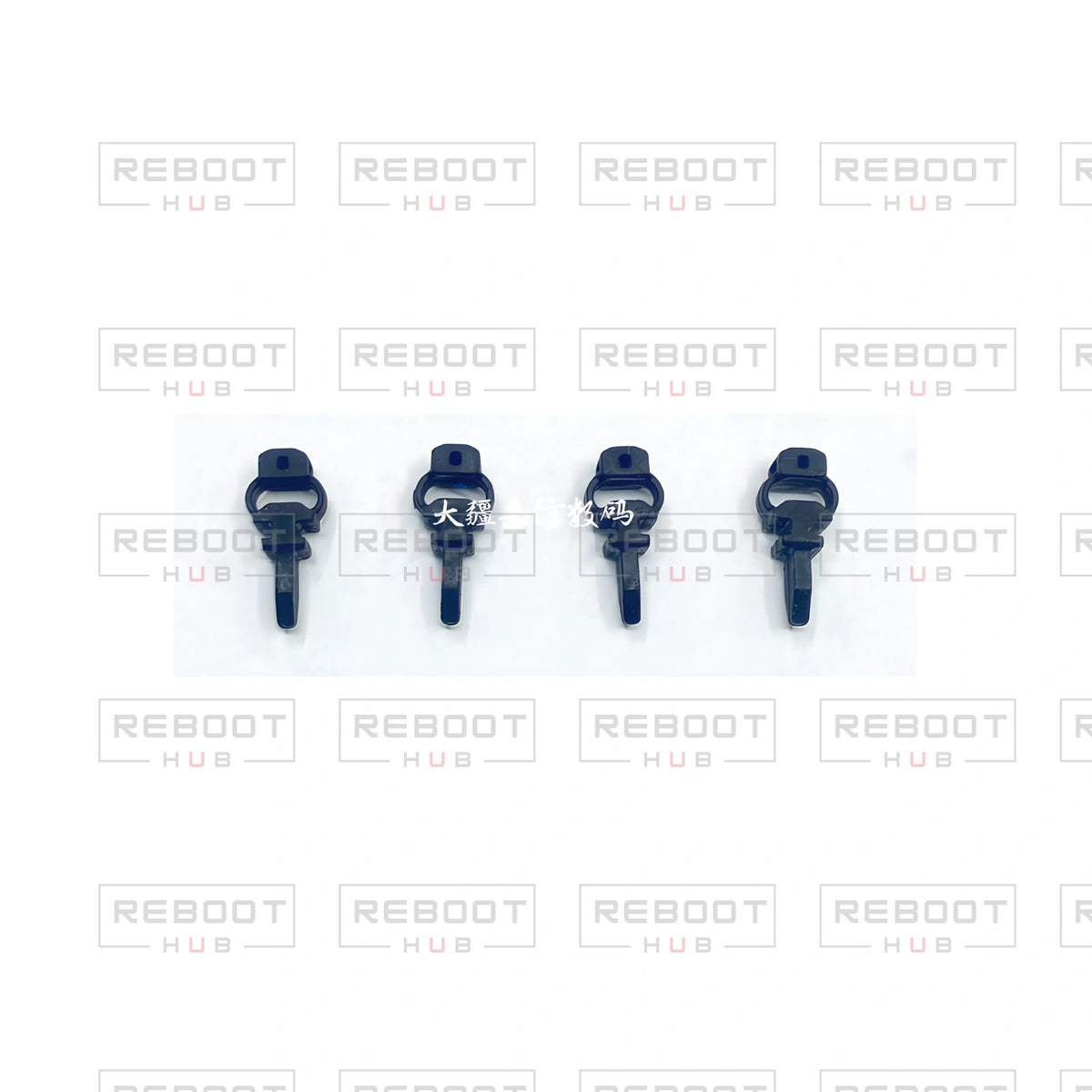 OEM-pulled DJI Mini 2 SE Gimbal Rubber Damper Set (4 Pieces) on white with Reboot Hub watermark overlay — shared compatible view 2