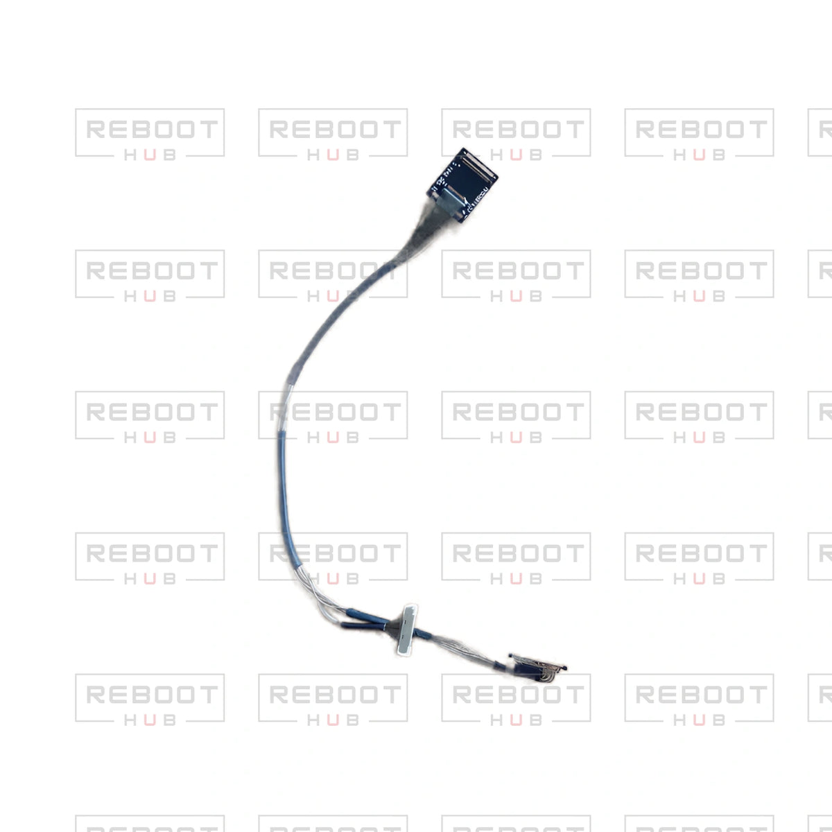 OEM-pulled DJI Mini 2 SE Gimbal Signal Cable on white with Reboot Hub watermark overlay — view 1