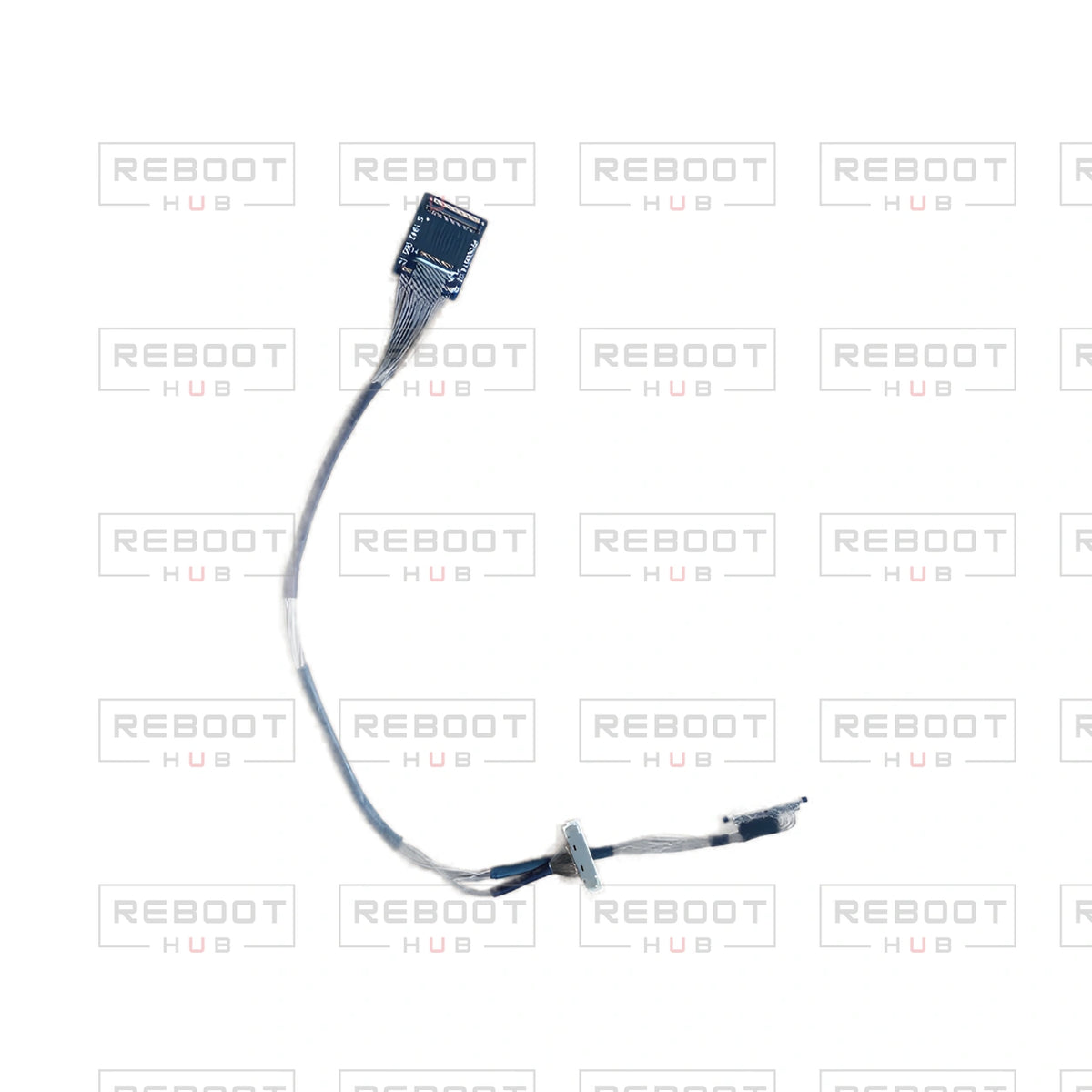 OEM-pulled DJI Mini 2 SE Gimbal Signal Cable on white with Reboot Hub watermark overlay — view 3