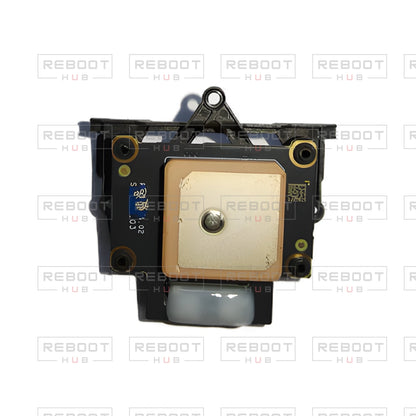 OEM-pulled DJI Mini 2 SE GPS Module on white with Reboot Hub watermark overlay — view 2