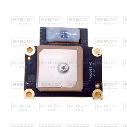 OEM-pulled DJI Mini 2 SE GPS Module on white with Reboot Hub watermark overlay — view 3