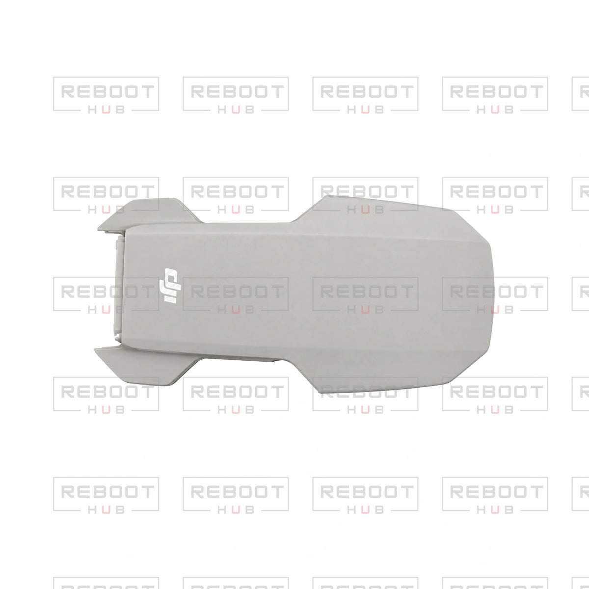 OEM-pulled DJI Mini 2 SE Upper Shell on white with Reboot Hub watermark overlay — view 1