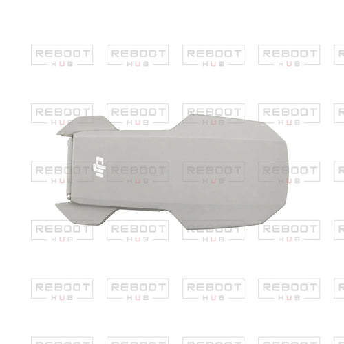 OEM-pulled DJI Mini 2 SE Upper Shell on white with Reboot Hub watermark overlay — view 1