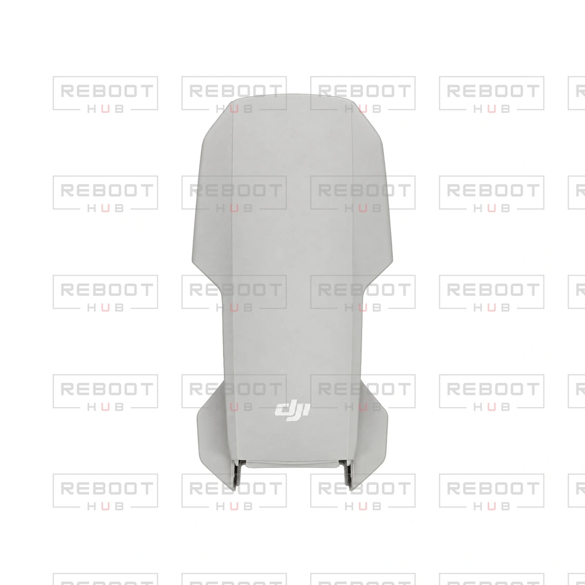 OEM-pulled DJI Mini 2 SE Upper Shell on white with Reboot Hub watermark overlay — view 2
