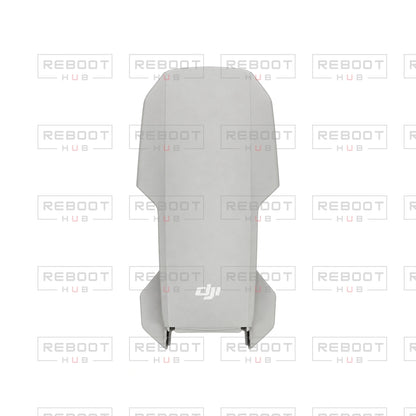 OEM-pulled DJI Mini 2 SE Upper Shell on white with Reboot Hub watermark overlay — view 2