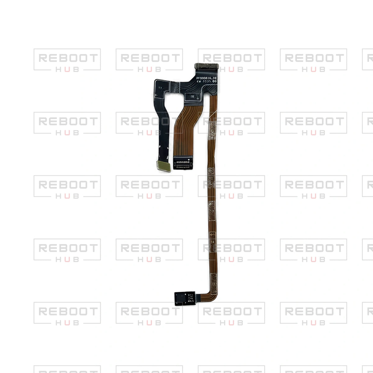 OEM-pulled DJI Mini 4K 3-in-1 Flexible Flat Cable on white with Reboot Hub watermark overlay — view 1