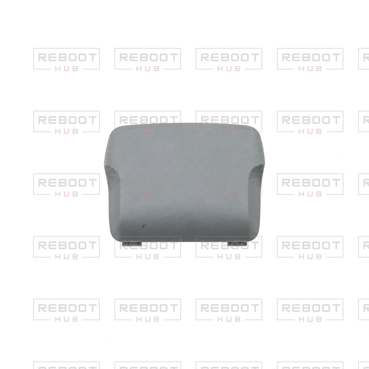 OEM-pulled DJI Mini 4K Battery Cover on white with Reboot Hub watermark overlay — view 1