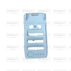 OEM-pulled DJI Mini 4K Bottom Shell on white with Reboot Hub watermark overlay — view 2