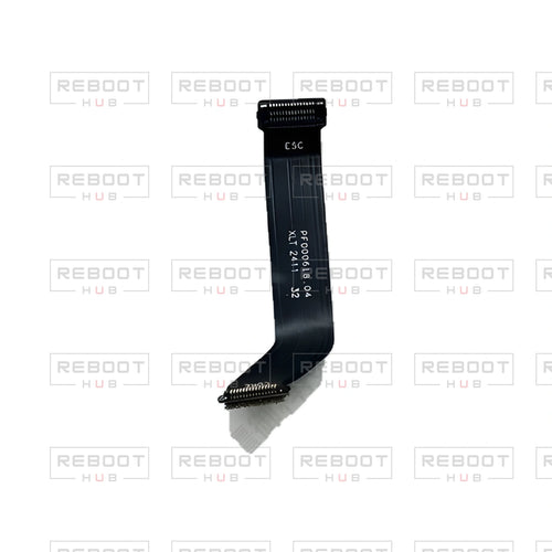OEM-pulled DJI Mini 4K ESC Flexible Flat Cable on white with Reboot Hub watermark overlay — view 1