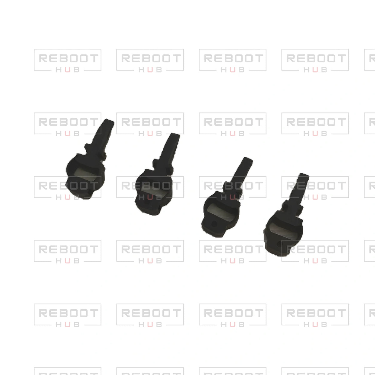 OEM-pulled DJI Mini 4K Gimbal Rubber Damper Set (4 Pieces) on white with Reboot Hub watermark overlay — view 1