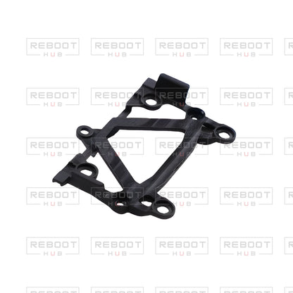 OEM-pulled DJI Mini 4K Gimbal Vibration Plate with Dampers on white with Reboot Hub watermark overlay — view 3