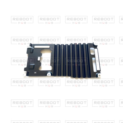 OEM-pulled DJI Mini 4K Heat Sink on white with Reboot Hub watermark overlay — view 1
