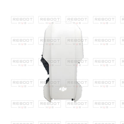 OEM-pulled DJI Mini 4K Upper Shell on white with Reboot Hub watermark overlay — view 2