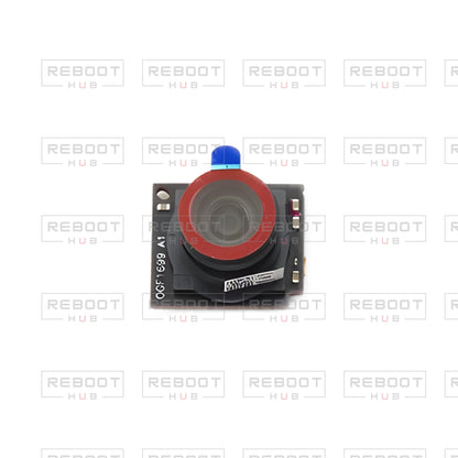 OEM-pulled DJI Mini SE Camera Lens Core on white with Reboot Hub watermark overlay — view 1