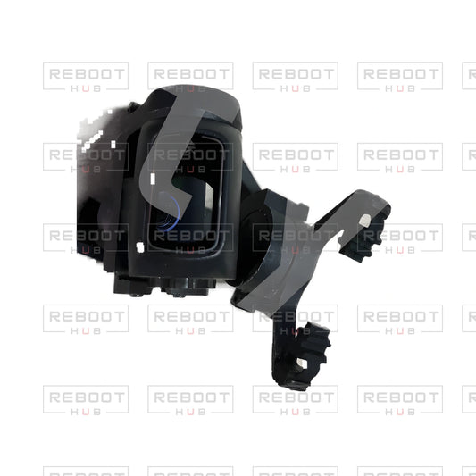 OEM-pulled DJI Mini SE Gimbal Axis Arm Assembly without Lens on white with Reboot Hub watermark overlay — view 1