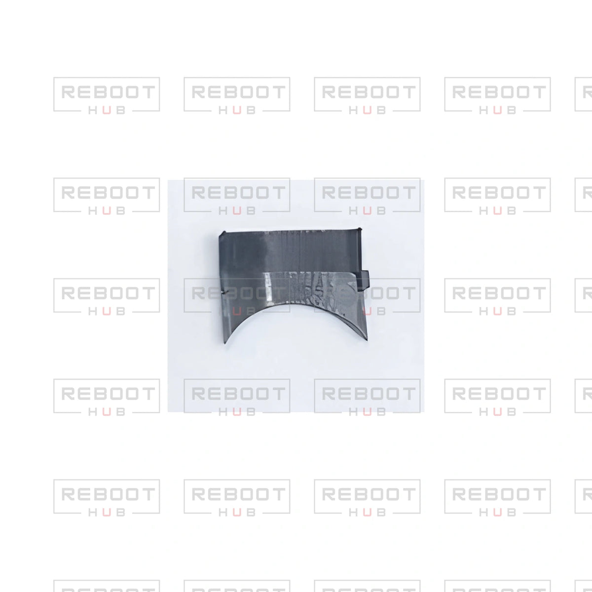 OEM-pulled DJI Mini SE Gimbal Cover Plate on white with Reboot Hub watermark overlay — view 2
