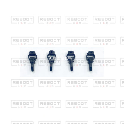 OEM-pulled DJI Mini SE Gimbal Rubber Damper Set (4 Pieces) on white with Reboot Hub watermark overlay — shared compatible view 2