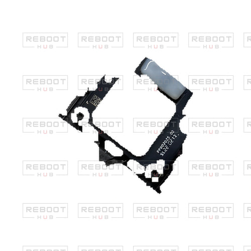 OEM-pulled DJI Mini SE GPS Module on white with Reboot Hub watermark overlay — view 1