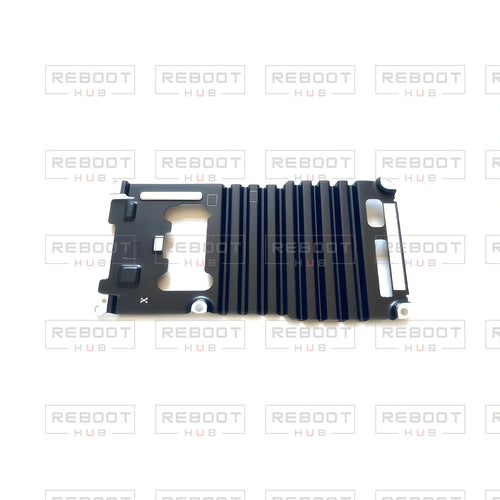 OEM-pulled DJI Mini SE Heat Sink on white with Reboot Hub watermark overlay — view 1