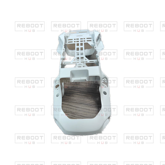 OEM-pulled DJI Mini SE Middle Frame on white with Reboot Hub watermark overlay — view 1