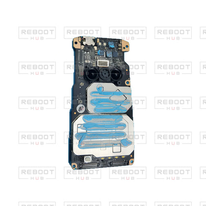 OEM-pulled DJI Mini SE Motherboard on white with Reboot Hub watermark overlay — view 5