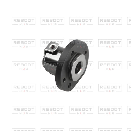 OEM-pulled DJI Mini SE Rear Arm Hinge Axis on white with Reboot Hub watermark overlay — view 1