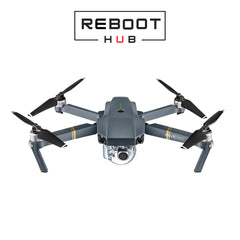 Certified Refurbished DJI Mavic Pro drone in gray body, showing compact design.