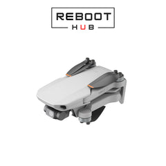 Certified Refurbished DJI Mini 2 SE drone in folded position, gray body with 12MP camera