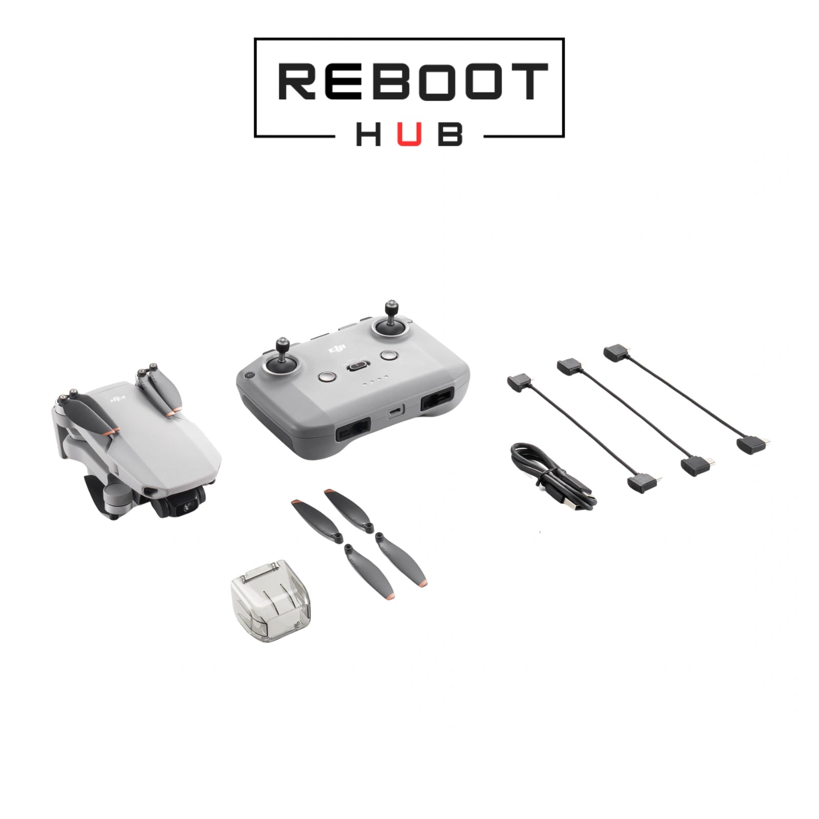 Certified Refurbished DJI Mini 2 SE drone with RCN1, gray body with 12MP camera