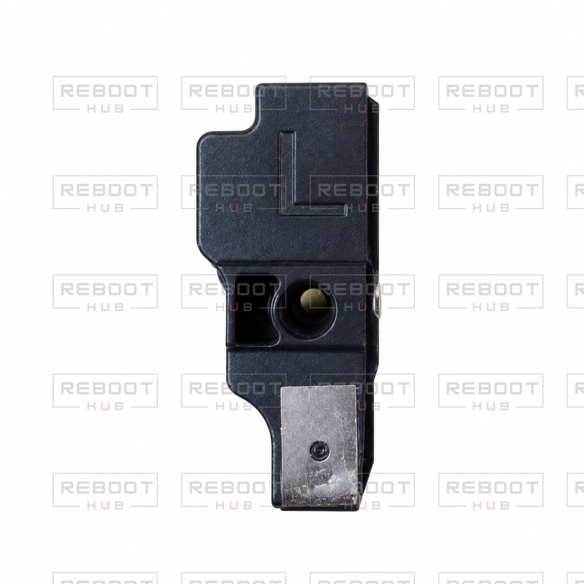 OEM-pulled DJI Air 2 ADS-B Antenna Left on white with Reboot Hub watermark overlay — view 1