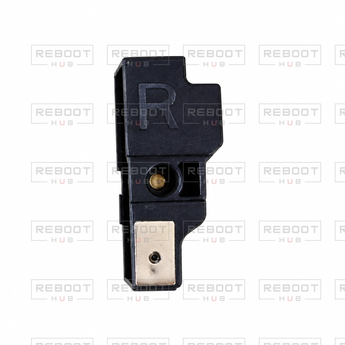 OEM-pulled DJI Air 2 ADS-B Antenna Right on white with Reboot Hub watermark overlay — view 1